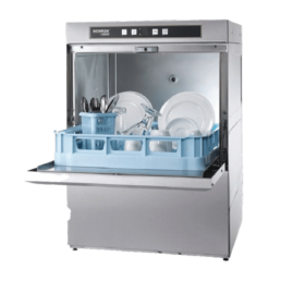 Commercial dishwasher.